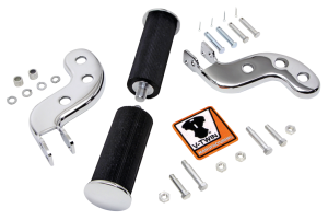Buddy seat footpeg set chrome FL41-64 (FR)