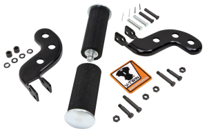 Buddy seat footpeg set black FL41-64 (FR)