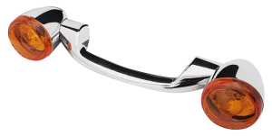 Turn Signal Bar Chrome/Amber FLH/T99-13