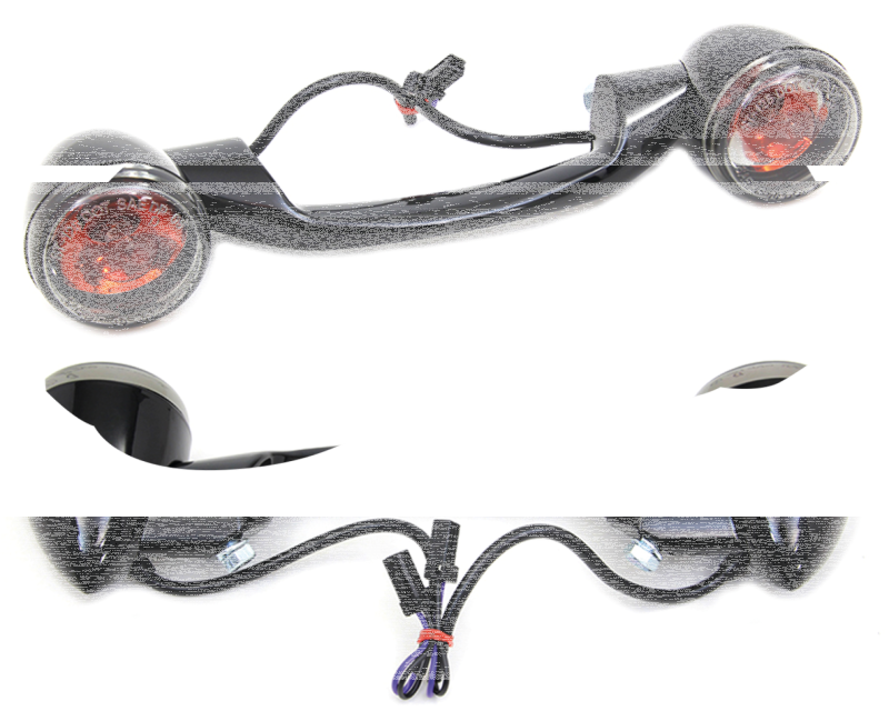 Turn Signal Bar Black/Smoke FLH/T99-03 (FR)