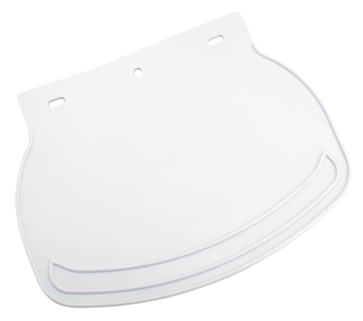 Rubber Mud Flap Plain White