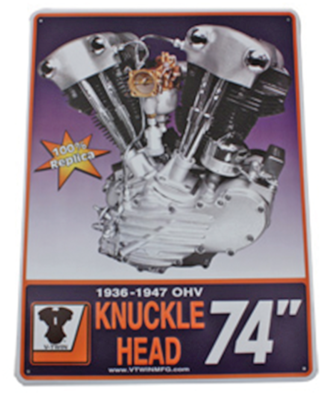 Knucklehead Engine Plaque (FR)