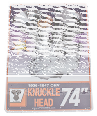 Knucklehead Engine Plaque (FR)
