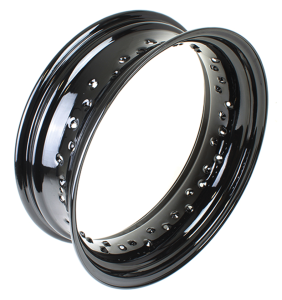 Black 5.00x16 rim FLH/T09-UP (FR)
