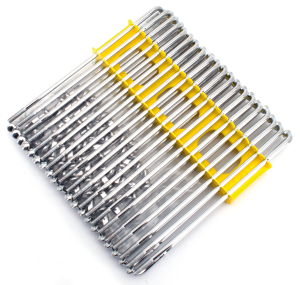 Chrome spoke set FLH/T09-up DC rim (FR)