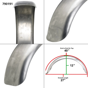 Steel Manta Ray Fender 16-18x7" (FR)