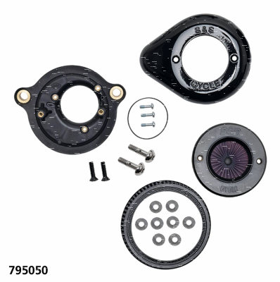 S&S Air Stinger cover black teardrop (FR)