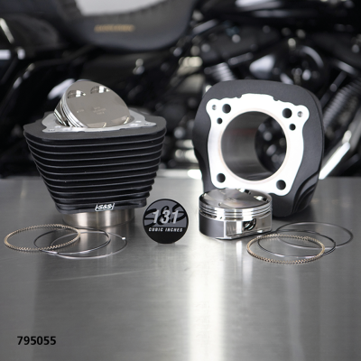 S&S 131CI big bore kit ME17-up all black (FR)