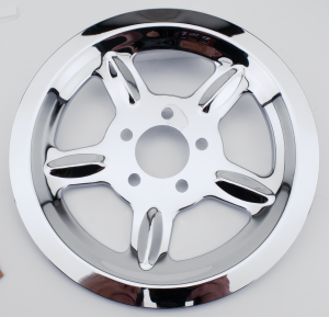 Pulley Cover 68T Chrome XL04-22 (FR)