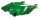 Vitys Billet Swingarm Green FLH/T14-Up (FR)