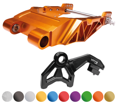 Radial Caliper Bracket Orange FLH/T14-Up (FR)