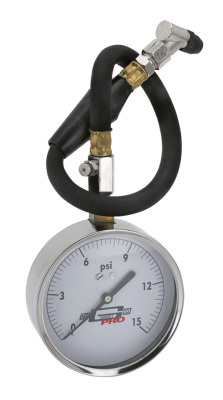 Accel Tire gauge 4" SS Pro 0-15lb (FR)