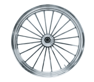 BLACK POWDER COATING Rick 1-piece wheel (FR)