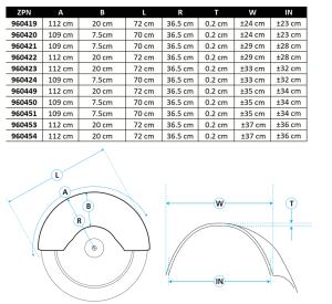 14.25" Rigid Custom round top untrimmed (FR)