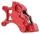 Left 6-piston caliper 14" red (FR)