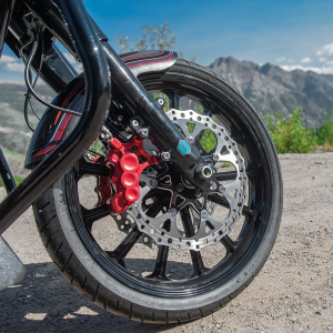 Right 6-piston caliper 14" red (FR)