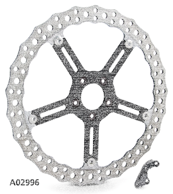 15" Jagged brake disc kit ST18-UP 49mm (FR)