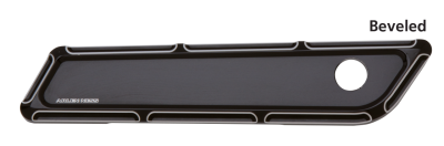 BEVELED LATCH COVERS FLH/T14-UP BLACK (FR)