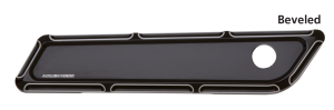 BEVELED LATCH COVERS FLH/T14-UP BLACK (FR)