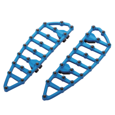 Ness MX Billet Floorboards - Blue (FR)
