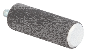 KNURLED RUBBER BRK/SHFT PEG, CHR (FR)