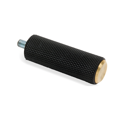 KNURLED RUBBER SHIFTER PEG, BRASS (FR)
