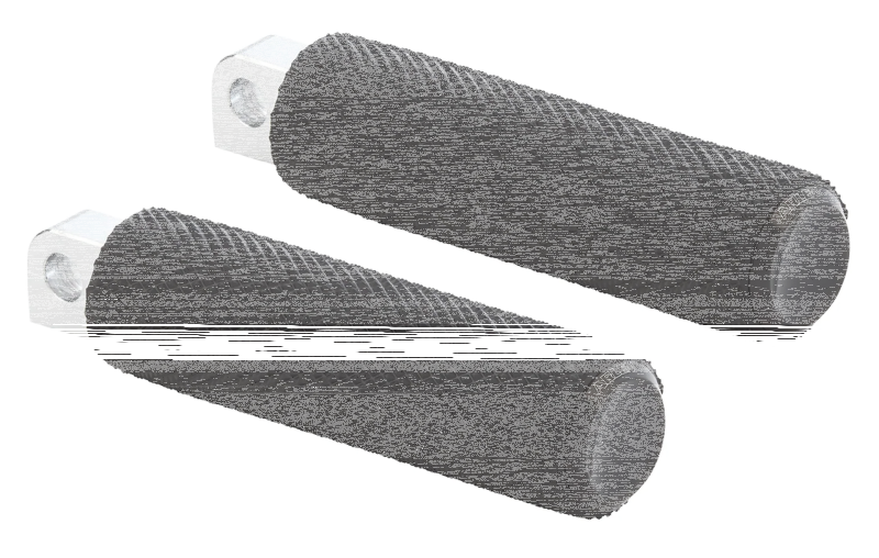 Knurled Fusion Drvr Footpegs Blk ST18-UP (FR)