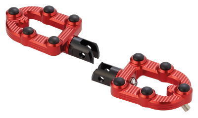 Ness MX Foot Pegs Red No Mounts (FR)
