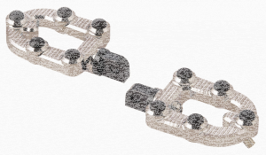 Ness MX Foot Pegs Tit. No Mounts (FR)