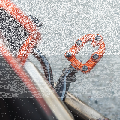 Ness MX Foot Pegs Orange No Mounts (FR)