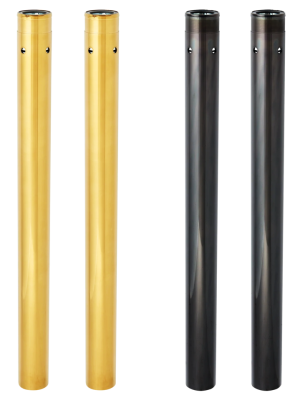 Black Fork Tubes 22.875" 49mm FLH/T17-Up