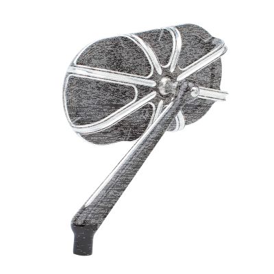 10-Gauge Caged series blk mirror left (FR)
