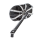 10-Gauge Caged series blk mirror left (FR)
