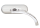 CHROME MINI OVAL MIRROR RIGHT (FR)
