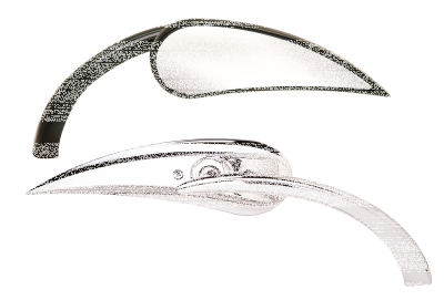 CHROME RAD-II MIRROR LEFT (FR)