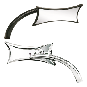 CHROME FOUR POINT MIRROR LEFT