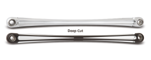 DeepCut Flat Shift Rod Chrome FLH/T80-up (FR)