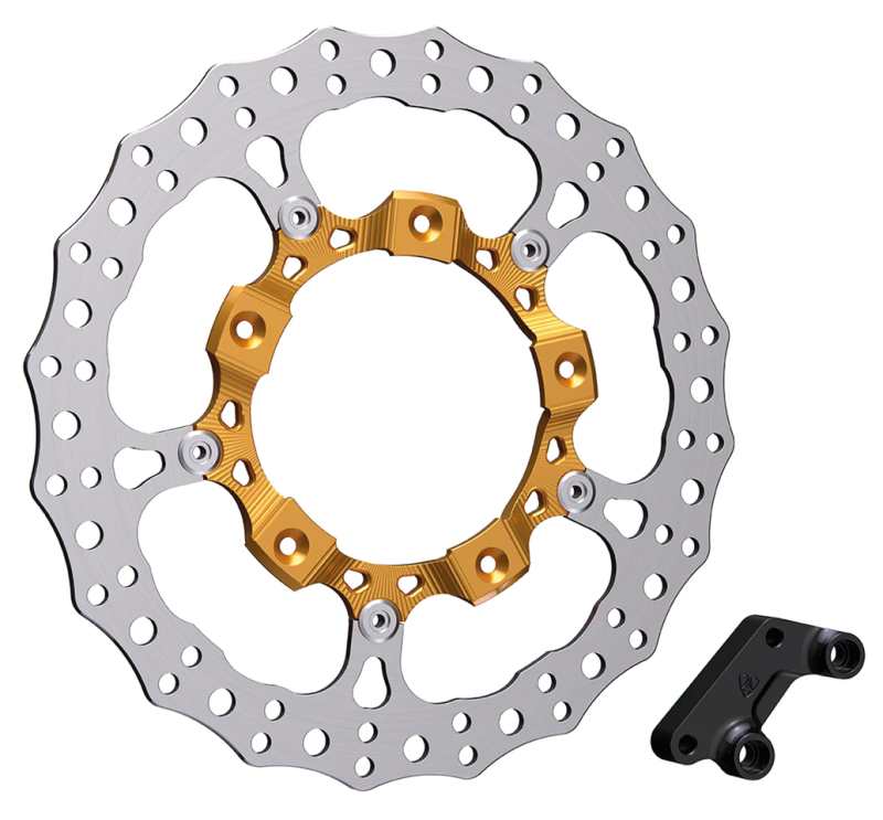 14" Billet Big Brake Rotor Left Gold (FR)