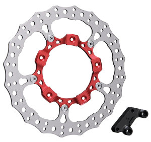 14" Billet Big Brake Rotor Left Red (FR)