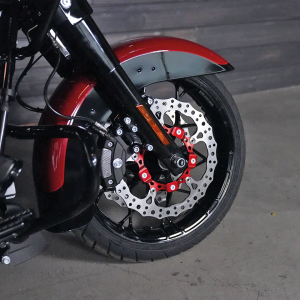 14" Billet Big Brake Rotor Left Red (FR)