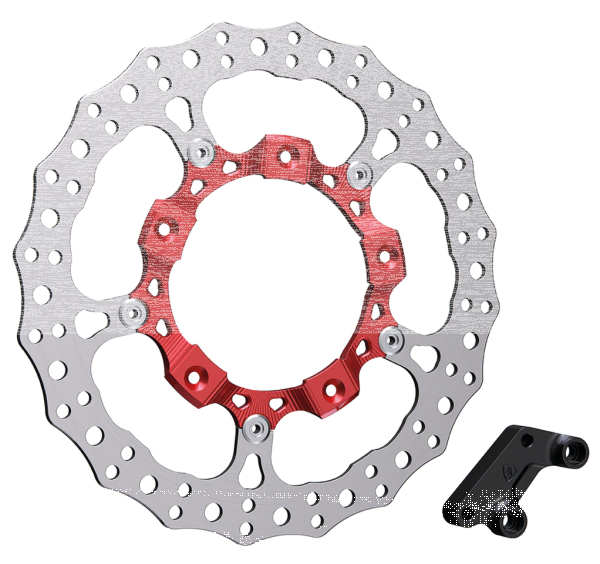 14" Billet Big Brake Rotor Right Red (FR)