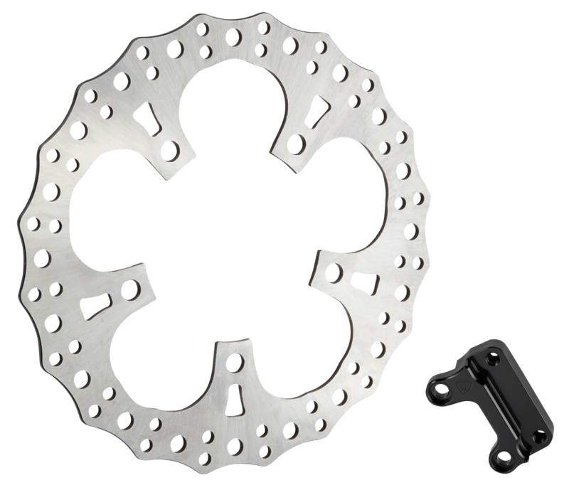 RH 13" Jagged Brake Rotor kit FLH/T14-UP (FR)
