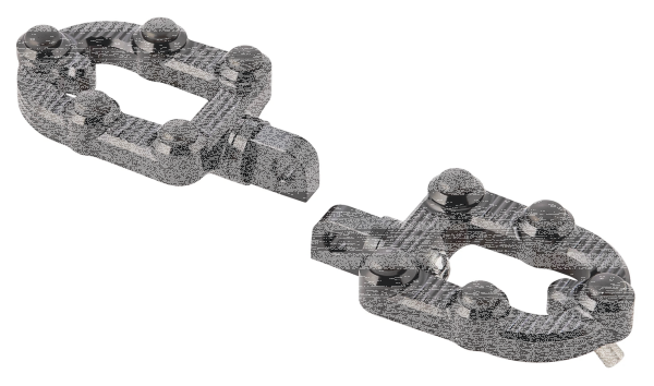 Ness MX Foot Pegs Black STD Male Mount (FR)