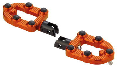 Ness MX PA Foot Pegs Orange ST18-Up (FR)