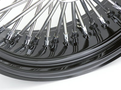 Black rim+hub Fat Daddy 16X3.5 50 (FR)