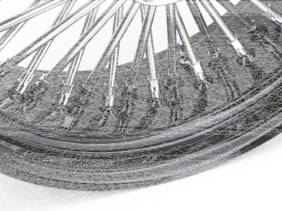 Black rim+hub Fat Daddy 16X3.5 50 (FR)