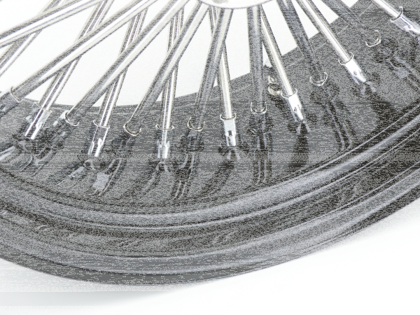 Black w/ chr nipples FD50 17X3.5 (FR)