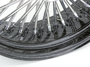 Black rim+hub Fat Daddy 18X3.5 50 (FR)
