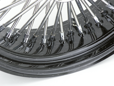 Black rim+hub Fat Daddy 18X3.5 50 (FR)