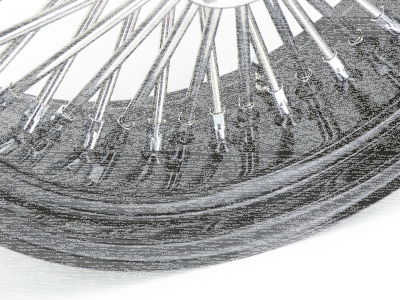 Black rim+hub Fat Daddy 16X3.5 50 (FR)